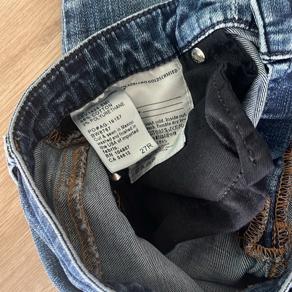 AG Adriano Goldschmied The Prima Cigarette Jeans | Size 27R | Mid Rise - Picture 5 of 7